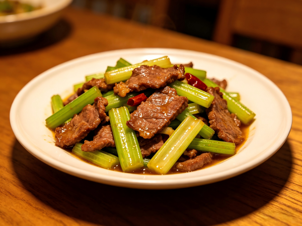 Stir-Fried Beef with Celery