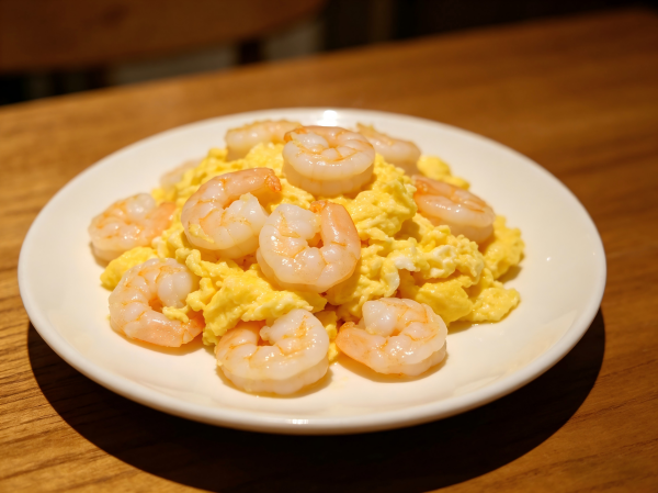 Scrambled Eggs with Shrimp